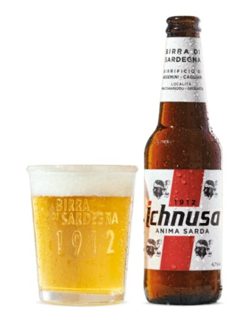 Original Ichnusa Beer Glasses